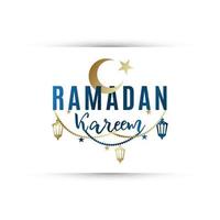 Greeting banner Ramadan Kareem. vector