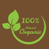 Leaf logo organic Label eco icon vector isolated background.