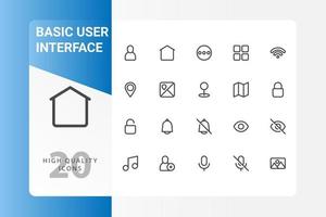 User Interface icon pack isolated on white background. for your web site design, logo, app, UI. Vector graphics illustration and editable stroke. EPS 10.