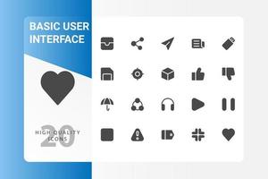 User Interface icon pack isolated on white background. for your web site design, logo, app, UI. Vector graphics illustration and editable stroke. EPS 10.