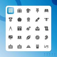 University icon pack isolated on white background. for your web site design, logo, app, UI. Vector graphics illustration and editable stroke. EPS 10.