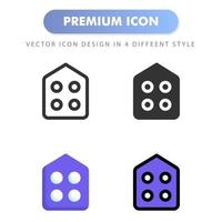 icono de inicio para el diseño de su sitio web, logotipo, aplicación, interfaz de usuario. Ilustración de gráficos vectoriales y trazo editable. diseño de icono eps 10. vector