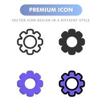 icono de configuración para el diseño de su sitio web, logotipo, aplicación, interfaz de usuario. Ilustración de gráficos vectoriales y trazo editable. diseño de icono eps 10. vector