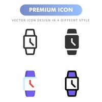 icono de reloj para el diseño de su sitio web, logotipo, aplicación, interfaz de usuario. Ilustración de gráficos vectoriales y trazo editable. diseño de icono eps 10. vector