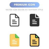 icono de archivo para el diseño de su sitio web, logotipo, aplicación, interfaz de usuario. Ilustración de gráficos vectoriales y trazo editable. diseño de icono eps 10. vector