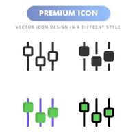 equalizer icon for your web site design, logo, app, UI. Vector graphics illustration and editable stroke. icon design EPS 10.