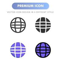 icono de Internet para el diseño de su sitio web, logotipo, aplicación, interfaz de usuario. Ilustración de gráficos vectoriales y trazo editable. diseño de icono eps 10. vector