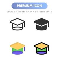 mortarboard icon for your web site design, logo, app, UI. Vector graphics illustration and editable stroke. icon design EPS 10.
