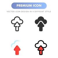 upload icon for your web site design, logo, app, UI. Vector graphics illustration and editable stroke. icon design EPS 10.