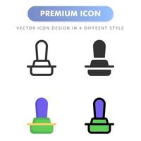 icono de sello para el diseño de su sitio web, logotipo, aplicación, interfaz de usuario. Ilustración de gráficos vectoriales y trazo editable. diseño de icono eps 10. vector