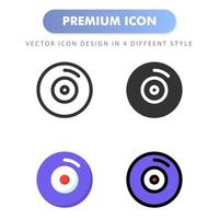 disc icon for your web site design, logo, app, UI. Vector graphics illustration and editable stroke. icon design EPS 10.