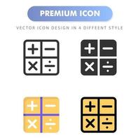 calculator icon for your web site design, logo, app, UI. Vector graphics illustration and editable stroke. icon design EPS 10.