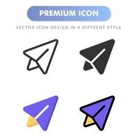 enviar icono para el diseño de su sitio web, logotipo, aplicación, interfaz de usuario. Ilustración de gráficos vectoriales y trazo editable. diseño de icono eps 10. vector