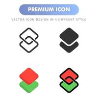 icono de capa para el diseño de su sitio web, logotipo, aplicación, interfaz de usuario. Ilustración de gráficos vectoriales y trazo editable. diseño de icono eps 10. vector