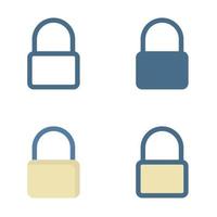 padlock icon in isolated on white background. for your web site design, logo, app, UI. Vector graphics illustration and editable stroke. EPS 10.