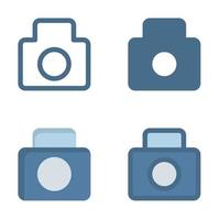 camera icon in isolated on white background. for your web site design, logo, app, UI. Vector graphics illustration and editable stroke. EPS 10.