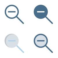 Zoom Out icon in isolated on white background. for your web site design, logo, app, UI. Vector graphics illustration and editable stroke. EPS 10.