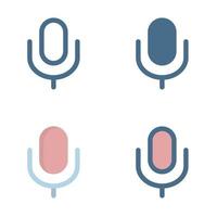 microphone icon in isolated on white background. for your web site design, logo, app, UI. Vector graphics illustration and editable stroke. EPS 10.