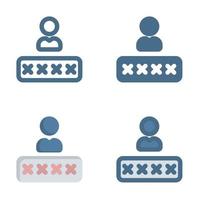 password icon in isolated on white background. for your web site design, logo, app, UI. Vector graphics illustration and editable stroke. EPS 10.