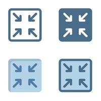 minimize icon in isolated on white background. for your web site design, logo, app, UI. Vector graphics illustration and editable stroke. EPS 10.