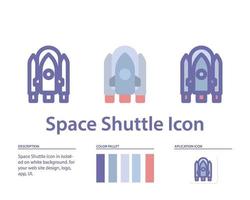 space shuttle icon in isolated on white background. for your web site design, logo, app, UI. Vector graphics illustration and editable stroke. EPS 10.