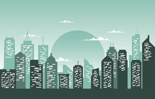 City Building Construction Cityscape Skyline Business Illustration vector