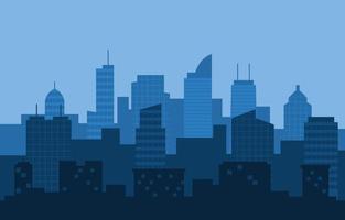 Stacked City Building Cityscape Skyline Business Illustration vector