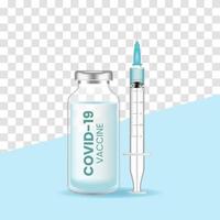 Fondo de vector de vacuna de coronavirus