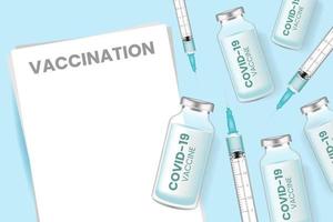 Coronavirus vaccine vector background