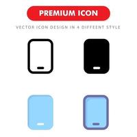 smartphone icon pack isolated on white background. for your web site design, logo, app, UI. Vector graphics illustration and editable stroke. EPS 10.