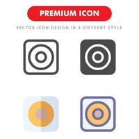 speaker icon pack isolated on white background. for your web site design, logo, app, UI. Vector graphics illustration and editable stroke. EPS 10.