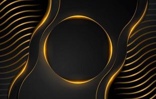 Black and Gold Luxury Background vector