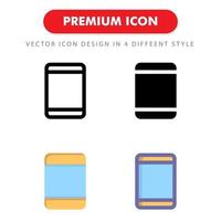 tablet icon pack isolated on white background. for your web site design, logo, app, UI. Vector graphics illustration and editable stroke. EPS 10.