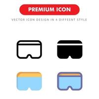 virtual reality icon pack isolated on white background. for your web site design, logo, app, UI. Vector graphics illustration and editable stroke. EPS 10.