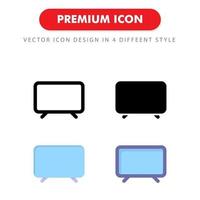 paquete de iconos de Smart TV aislado sobre fondo blanco. para el diseño de su sitio web, logotipo, aplicación, interfaz de usuario. Ilustración de gráficos vectoriales y trazo editable. eps 10. vector