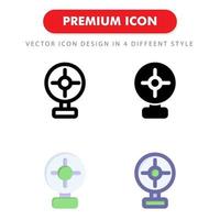 fan table icon pack isolated on white background. for your web site design, logo, app, UI. Vector graphics illustration and editable stroke. EPS 10.