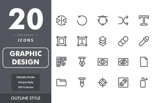 Graphic design icon pack