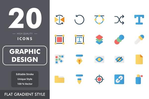 Graphic design icon pack