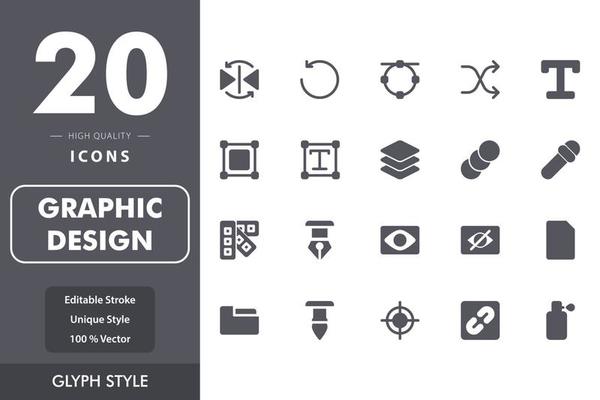 Graphic design icon pack