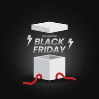 Black Friday sale banner concept vector