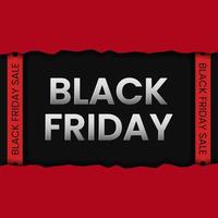 Black Friday sale banner concept vector