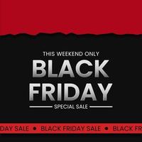 Black Friday sale banner concept vector