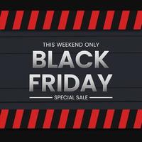 Black Friday sale banner concept vector