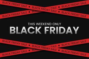 Black Friday sale banner concept vector