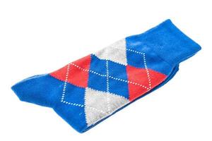 Socks on white background photo