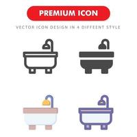 bath icon pack isolated on white background. for your web site design, logo, app, UI. Vector graphics illustration and editable stroke. EPS 10.
