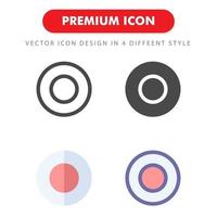 record icon pack isolated on white background. for your web site design, logo, app, UI. Vector graphics illustration and editable stroke. EPS 10.