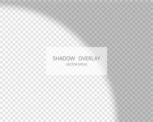 Shadow overlay effect. Natural shadows from window isolated.