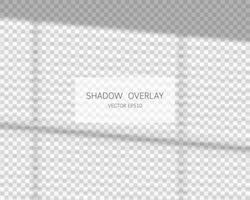 Shadow overlay effect. Natural shadows from window isolated vector