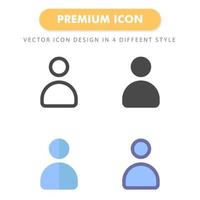 user icon pack isolated on white background. for your web site design, logo, app, UI. Vector graphics illustration and editable stroke. EPS 10.